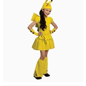 Pokémon Girl Pikachu Costume Dress Small 4-6